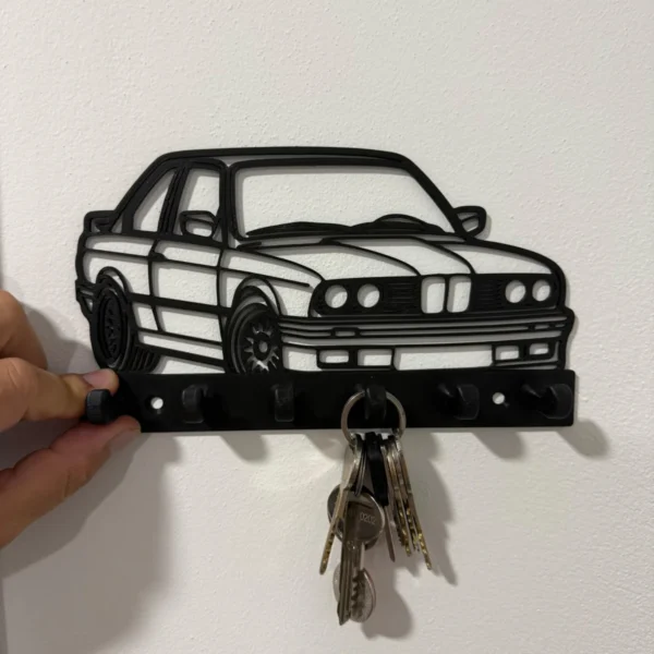 BMW E30 Silhouette Key Holder