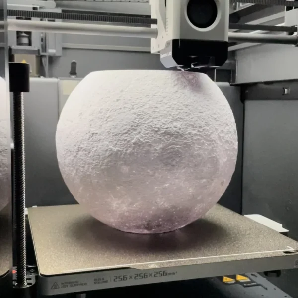 Moon Lamp with Wavy Stand